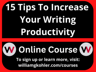 NEW COURSE: 15 Tips To Increase Your Writing&nbsp;Productivity